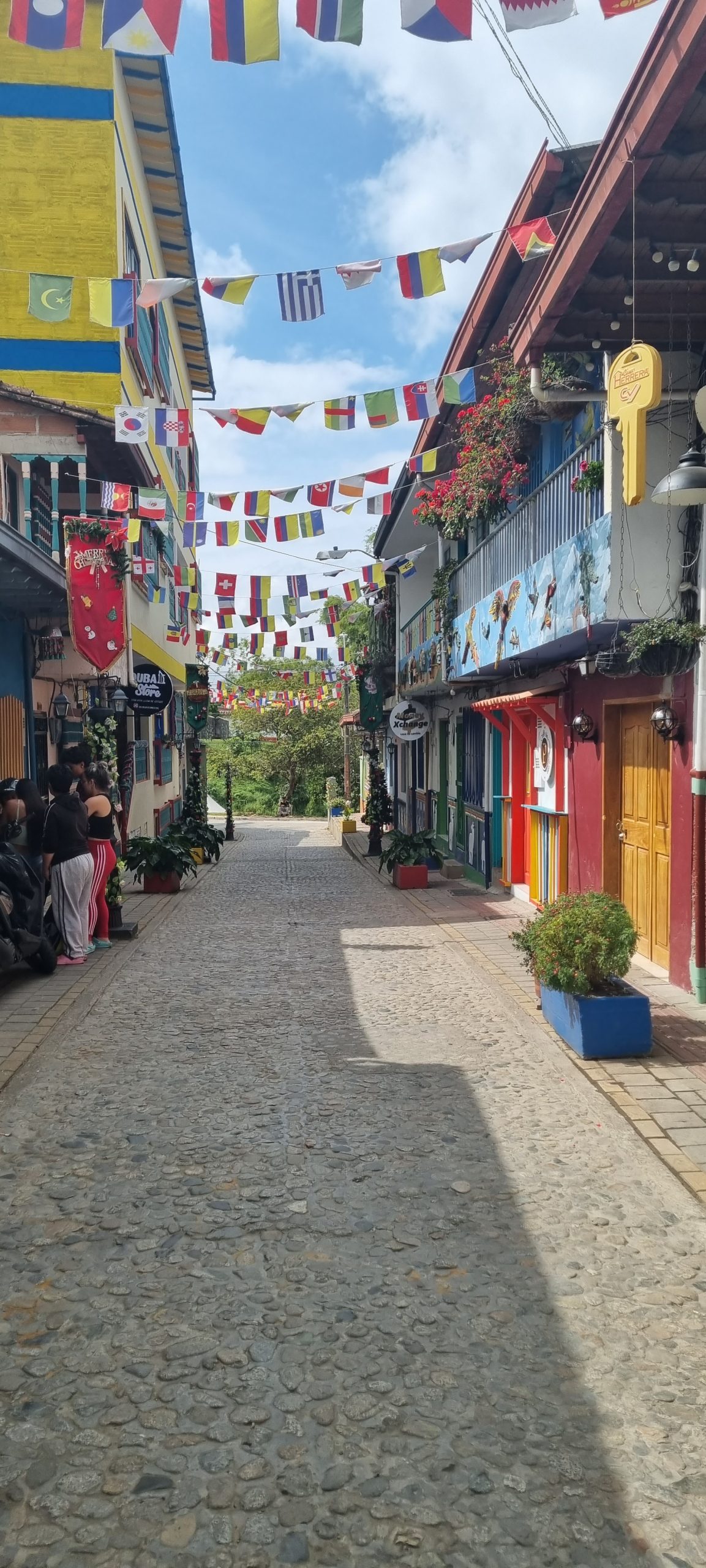 Colorful street in Guatape - Colombia
